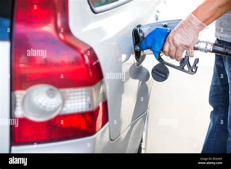 Car fueling at the gas station Stock Photo - Alamy