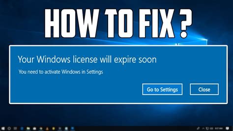 How To Fix Your Windows Licence Will Expire Soon In Windows PC Laptop YouTube
