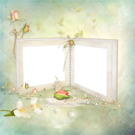 Beautiful Pastel Double Transparent Frame Gallery Yopriceville High