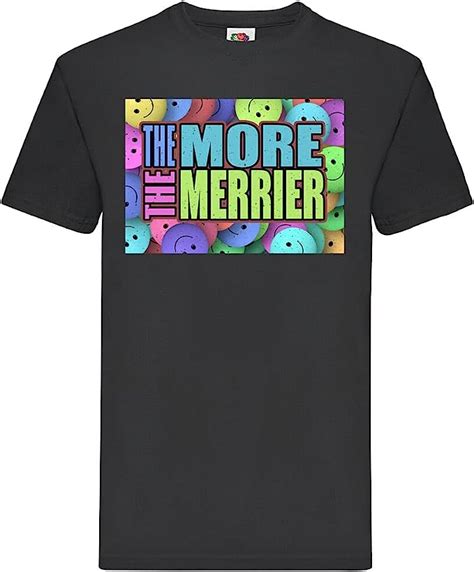 Gadget The More The Merrier T Shirt Black S Amazonit Moda