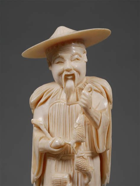 Sold Price Chinese Ivory Fisherman Carved Statue May 6 0120 1200