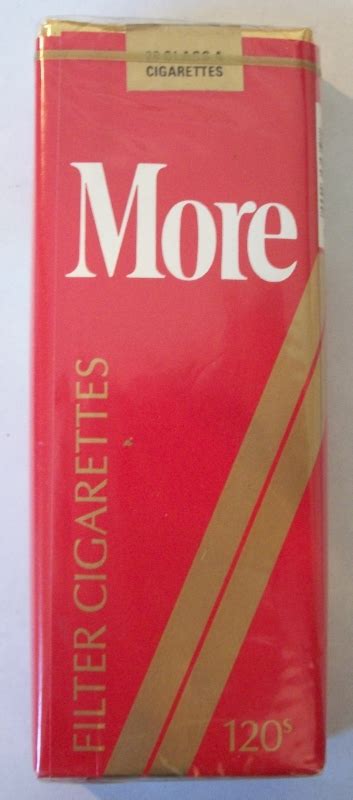 More 120s Filter Complimentary Pack Vintage American Cigarette Pack