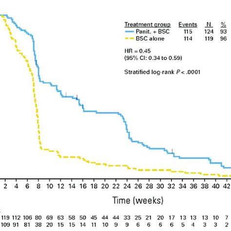 Progression Free Survival Panitumumab Compared With Best Supportive