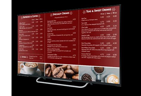Restaurant Digital Menu Boards Musthavemenus
