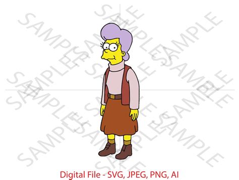 Mona Simpson Simpsons Simpsons Svg Mona Simpson The Simpsons