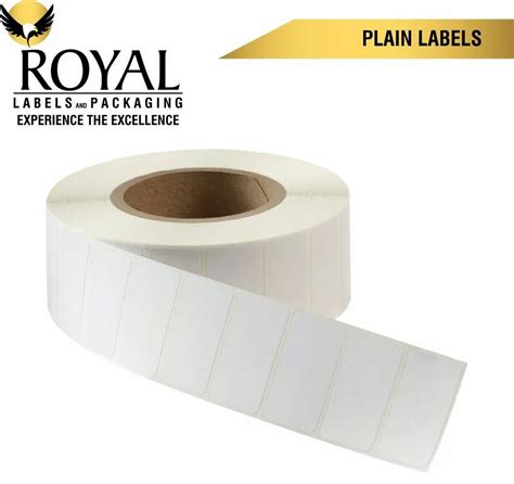 White Paper Plain Sticker Adhesive Label For Barcode Printing Size 1