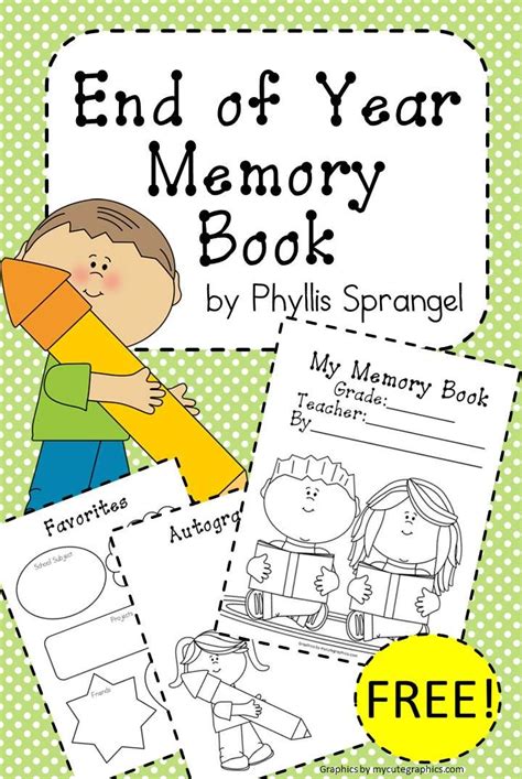 Just a few more things to do before we throw those mortar boards in the air! End of Year Memory Book | Preschool memory book, End of ...