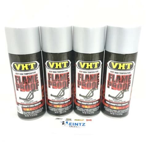 Vht Sp106 4 Pack Flat Silver High Temperature Flame Proof Header Paint