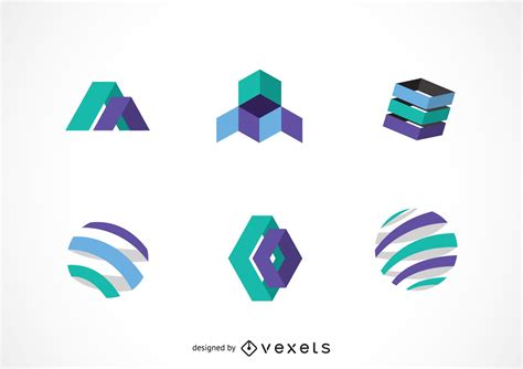 Technology Logo Template Pack Vector Download