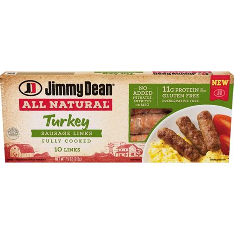 Jimmy Dean All Natural Fc Turkey Sausage Links 75 Each From Safeway