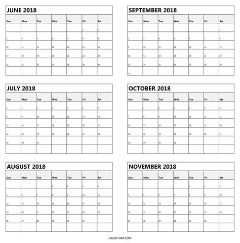 Extraordinary 6 Month Blank Calendar Template A Calendar Is The Ideal