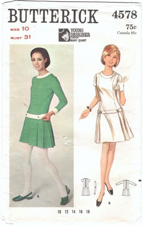 Mary Quant Butterick Patterns Patternvault