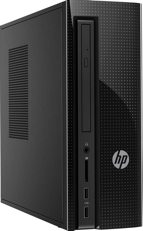 Best Buy Hp Slimline Desktop Intel Core I7 8gb Memory 1tb Hard Drive Black 270 P014