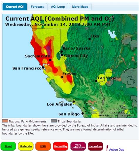 Online Map Around The World 30 Air Quality California Map