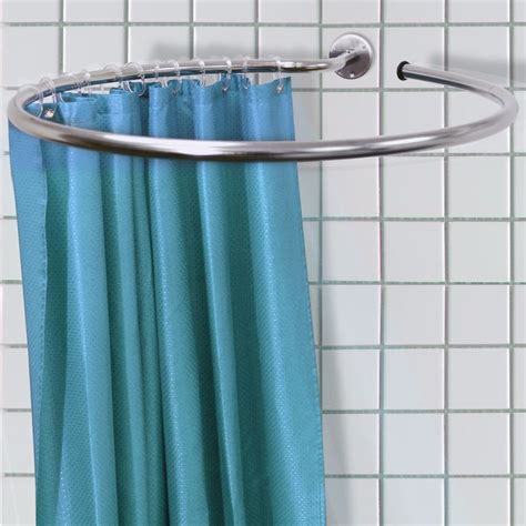 Round Corner Shower Curtain Rod Hallway Bathroom Pinterest Curtain Rods Showers And