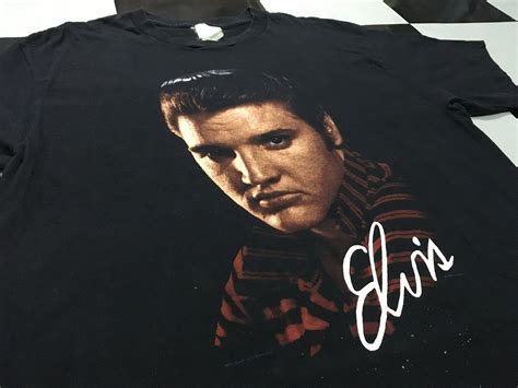 Vintage Elvis Presley shirt 1990 Black Size XL Good condition Made in
