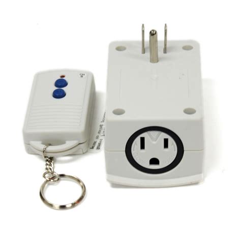 Wireless Remote Control Outlet Plug For Lights Lamps 13a 80ft Range