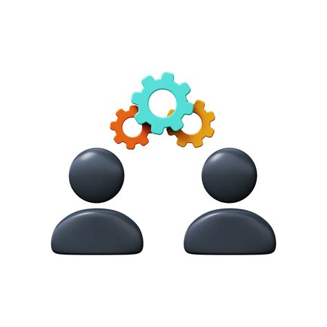 Collaboration Management Icon 3d Rendering 17217123 Png