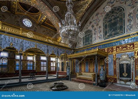 Inside Look Of The Throne Room Of Topkapi Palace Harem In Istanbul In