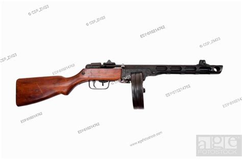 WWII Period Soviet Submachine Gun Ppsh 41 Stock Photo Picture And Low