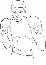 Ali Muhammad Boxer Coloring Boxing Printable Categories sketch template