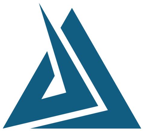 Blue Triangle With Circle Logo