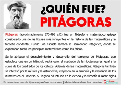 ¿quién Fue Pitágoras