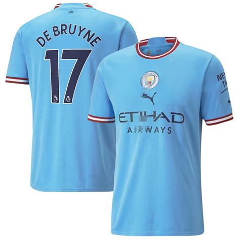 Camiseta De Bruyne 17 Manchester City Primera Equipación 20222023 Lars7