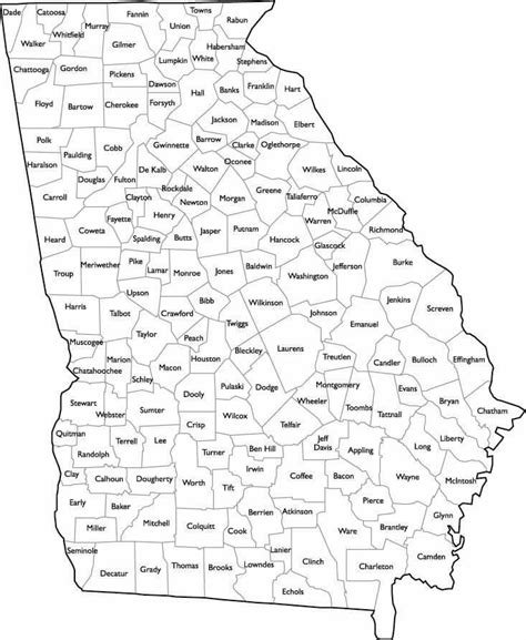 Pin By Dawn Staub On Atlanta Georgia County Map Map Georgia