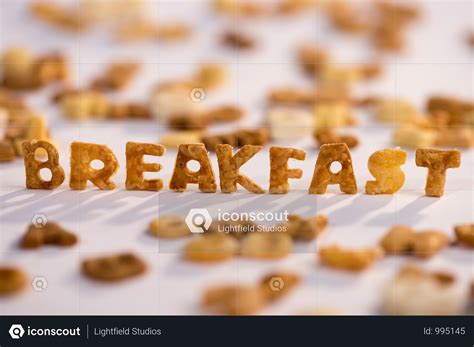 Log in to add to cart. Close-up View Of Word Breakfast And Healthy Breakfast ...