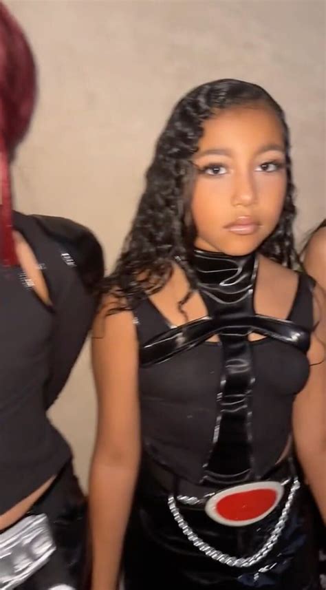 North West Dresses Up As Chilli From Tlc In Leather No Scrubs Inspired Costume For Halloween