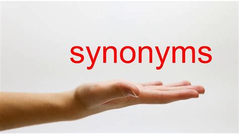How To Pronounce Synonyms American English Youtube