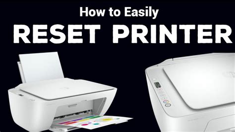 How To Reset Easily Hp Deskjet Printer 2700 Series Models Youtube