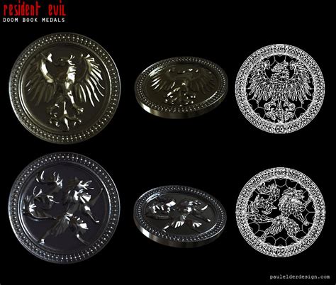 Resident Evil Medals Stl File For 3d Printing Digital Etsy Australia