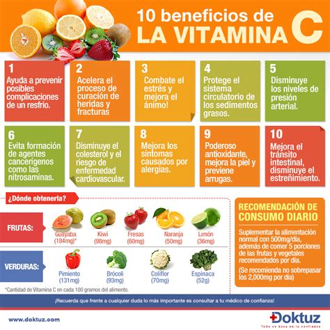 Los 10 Beneficios De La Vitamina C Vida Salud Lucidez Pe
