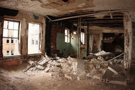 Run Down Abandoned And Decaying Ambassador Apartments In Gary Indiana