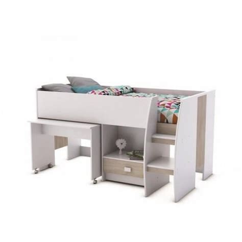 Une petite échelle située sur le côté du lit permettra à votre enfant d'accéder au pays des rêves en toute sécurité. LIT COMBINE AXEL BUREAU 90X200CM - Achat/Vente lit enfant ...