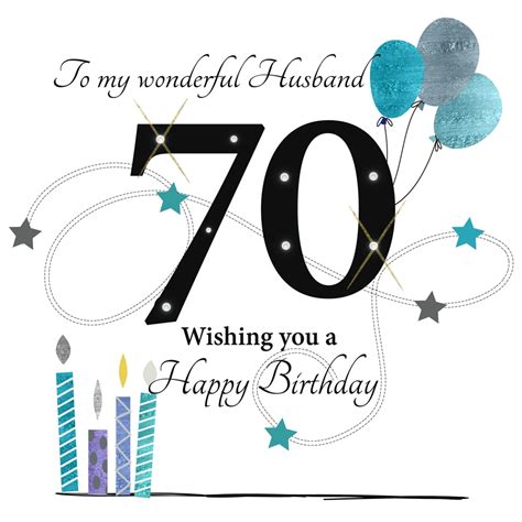 70th Birthday Wishes For Husband