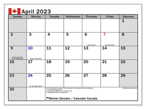 April 2023 Calendar With Holidays Canada Get Calender 2023 Update