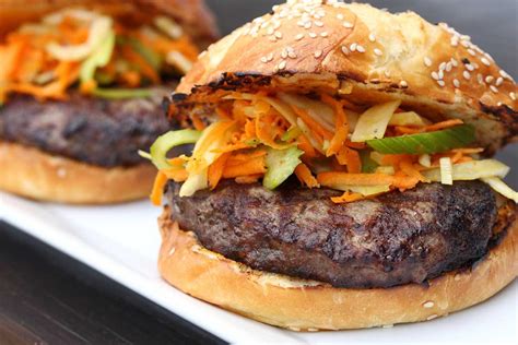 Middle eastern kofta kebabs (spiced ground lamb or beef shaped around skewers) are delicious, but a bit of a project. Grilled Kobe Beef Burgers Two Ways - Marx Foods Blog