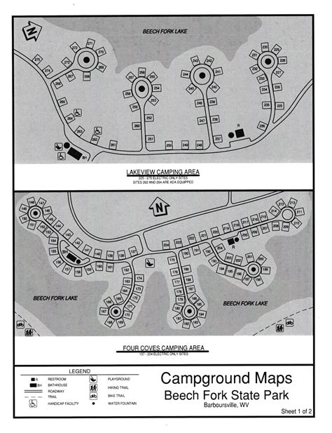 beech fork state park campground map map nhautoservice