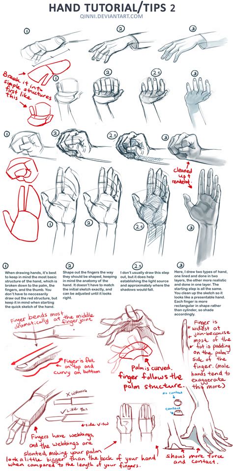 hand tutorial 2 by qinni on deviantart