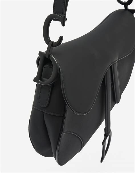 christian dior ultra matte calfskin saddle bag black 447660 stronger
