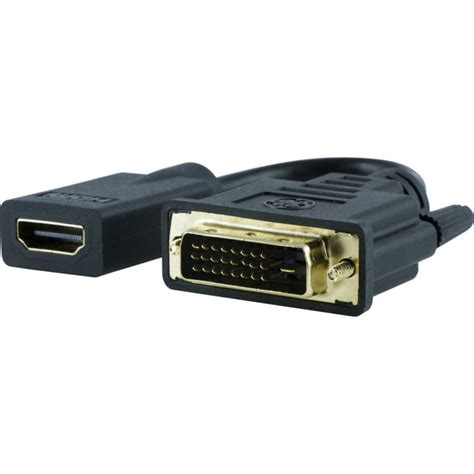 Ge Dvi To Hdmi Adapter Male To Female Video Only 33586