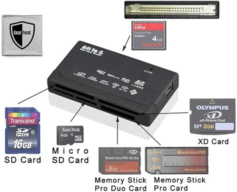 Gearfend Usb High Speed Mini Memory Card Reader For Cf Xd Sd Ms Sdhc