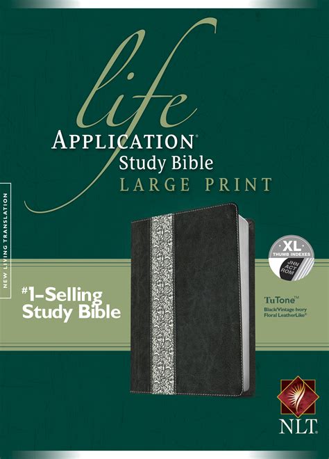 Tyndale Nlt Life Application Study Bible Second Edition Large Print