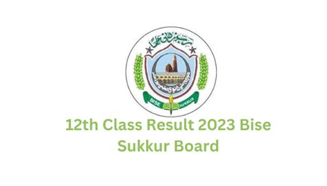 12th Class Result 2023 Bise Sukkur Board 2nd Year Result