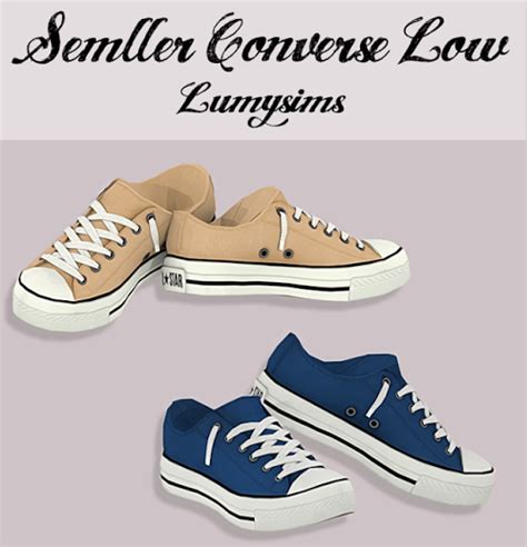 Semller Converse Low Tops Lumysims Love It Sims 4 Toddler Sims