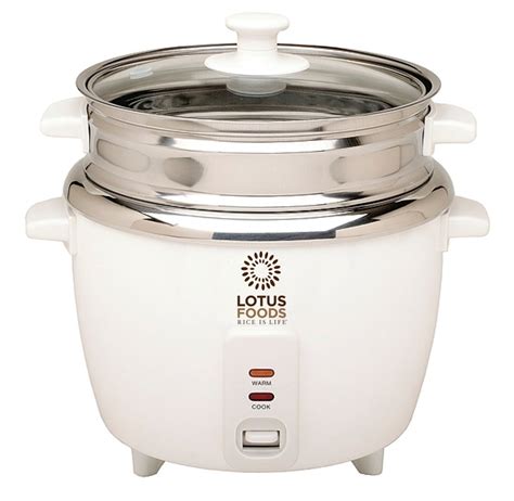Lotus Foods Cup Cooked Rice Cooker W Stainless Steel Inner Pot