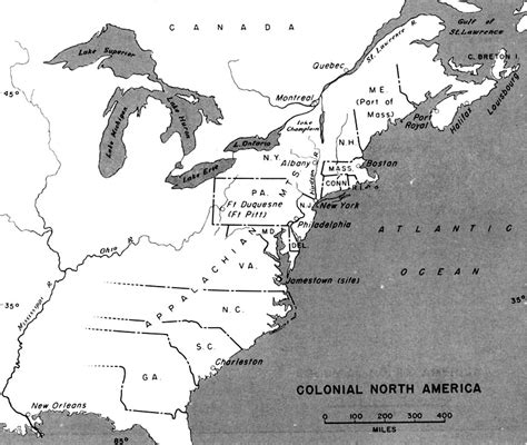 • american history glossary • clickable map of the 13 colonies with descriptions of each colony • daily life in the 13 colonies • the first european settlements in america • colonial times. resource - Where can I find clean maps of colonial America ...